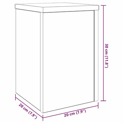 stalci za biljke 2 kom Crni hrast 20x20x30 cm Igračka drvo Cijena