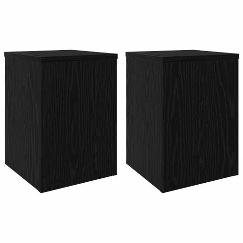 Stalci za biljke 2 kom Crni hrast 25x25x35 cm Obradni drvo Cijena