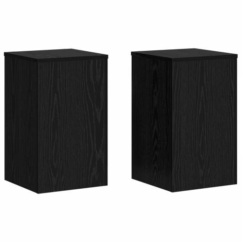 Stalci za biljke 2 kom crni hrast 30x30x50 cm obrađeni drvo Cijena
