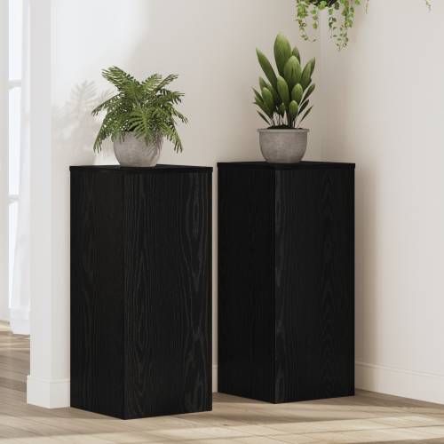 Stalci za biljke 2 kom Crni hrast 30x30x70 cm obrađeno drvo Cijena