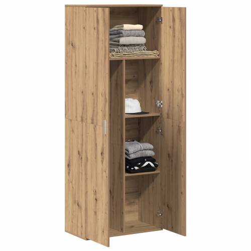 Visoki kabinet od umjetnog hrasta 70x35x180 cm Konstruirano drvo Cijena
