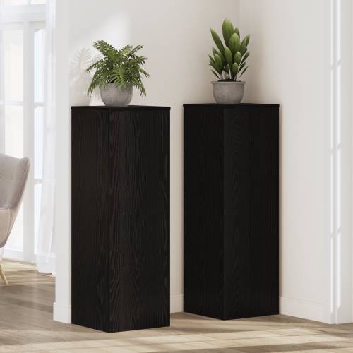 Stalak za biljke crni hrast 33x33x100 cm Drvo Cijena