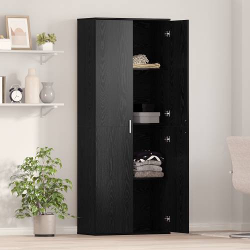 Highboard Crni Hrast 70x35x180 cm Konstruirano drvo Cijena
