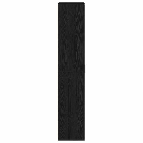 Visoki ormar crni hrast 60x35x180 cm inženjersko drvo Cijena
