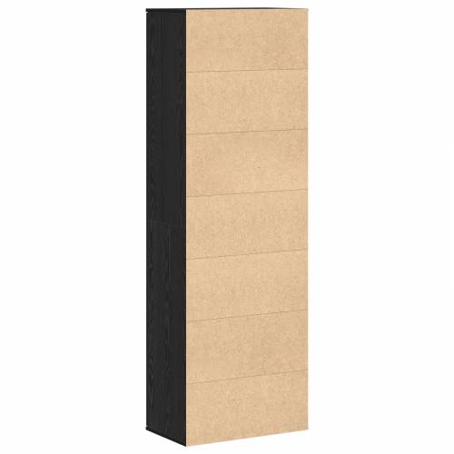 Visoki ormar crni hrast 60x35x180 cm inženjersko drvo Cijena