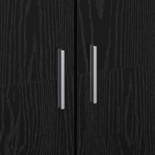 Visoki ormar crni hrast 60x35x180 cm inženjersko drvo Cijena