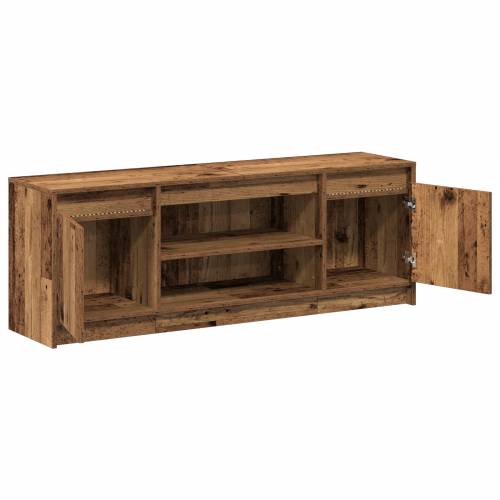 TV Kabinet s LED - Stari drvo, 139,5x34x50 cm, Od inženjerskog drva Cijena