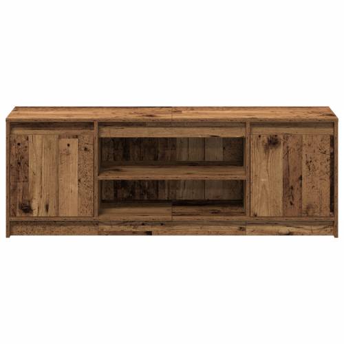 TV Kabinet s LED - Stari drvo, 139,5x34x50 cm, Od inženjerskog drva Cijena