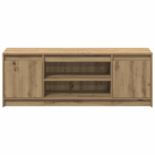 TV ormarić s LED-om u Artisan hrastu 139,5x34x50 cm, napravljen od konstruiranog drveta Cijena