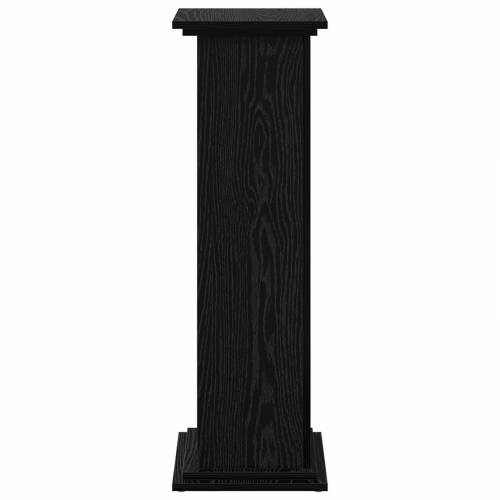 stalak za izlaganje s prostorom za pohranu Crni hrast 31x30x90 cm Drvo Cijena