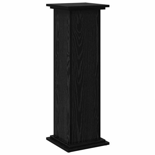 stalak za izlaganje s prostorom za pohranu Crni hrast 31x30x90 cm Drvo Cijena