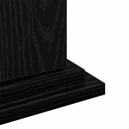 stalak za izlaganje s prostorom za pohranu Crni hrast 31x30x90 cm Drvo Cijena