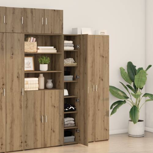 Visoki ormar od artizanske hrastovine 30x42.5x185 cm konstruirano drvo Cijena