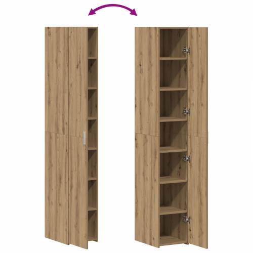 Visoki ormar od artizanske hrastovine 30x42.5x185 cm konstruirano drvo Cijena