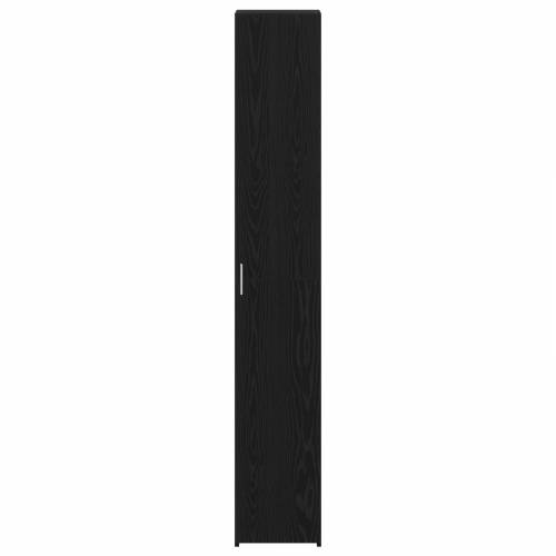 Visoki ormar crni hrast 30x42.5x185 cm inženjerska drvena ploča Cijena