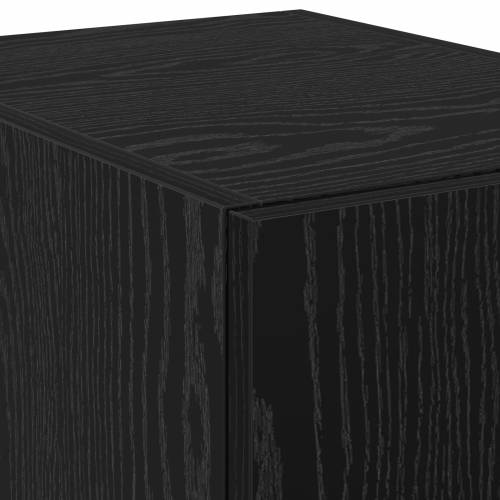 Visoki ormar crni hrast 30x42.5x185 cm inženjerska drvena ploča Cijena