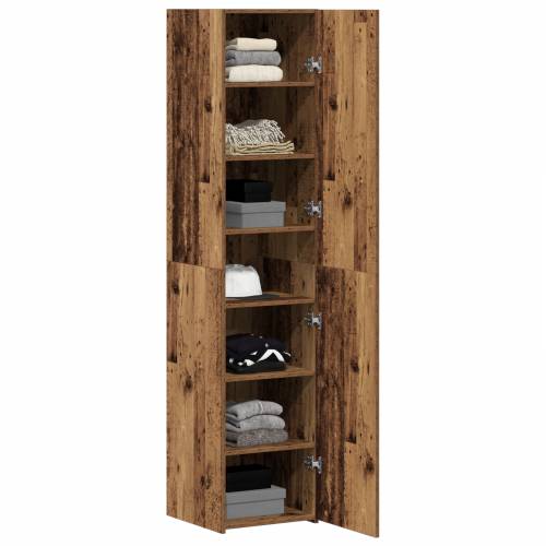 Visoki ormar Staro drvo 40x42.5x185 cm Inženjersko drvo Cijena