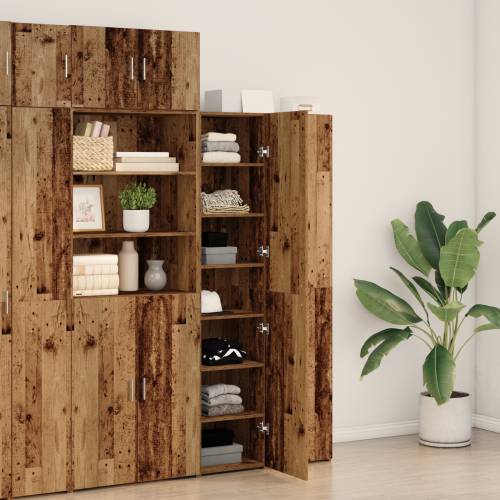 Visoki ormar Staro drvo 40x42.5x185 cm Inženjersko drvo Cijena