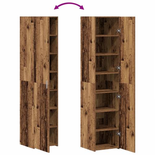 Visoki ormar Staro drvo 40x42.5x185 cm Inženjersko drvo Cijena