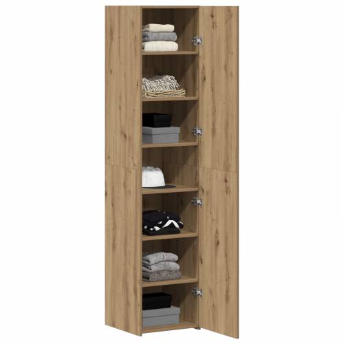 Visoki ormar ručno rađen hrast 40x42.5x185 cm Konstruirano drvo Cijena