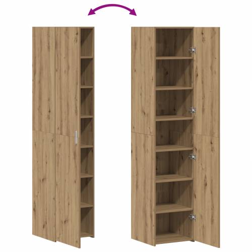 Visoki ormar ručno rađen hrast 40x42.5x185 cm Konstruirano drvo Cijena