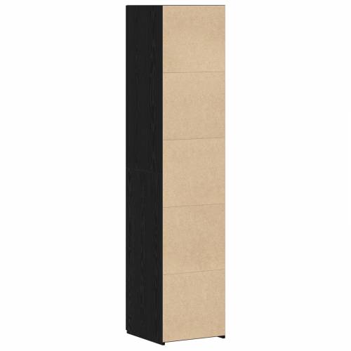 visoki ormarić crni hrast 40x42.5x185 cm konstruirano drvo Cijena