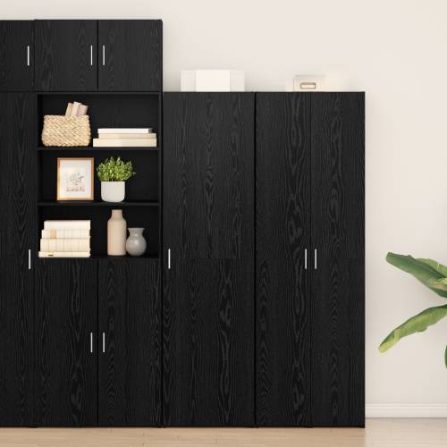 visoka komoda crni hrast 50x42.5x185 cm od MDF-a Cijena