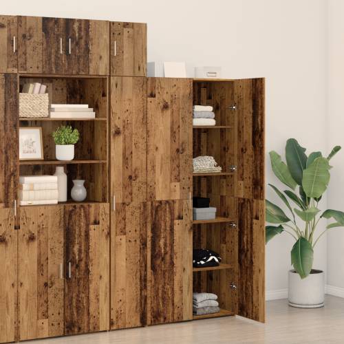 Highboard Staro drvo 40x42.5x185 cm inženjersko drvo Cijena