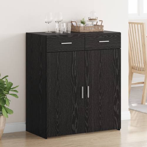ormar za skladištenje crna hrastovina 80x42.5x93.5 cm konstruirano drvo Cijena