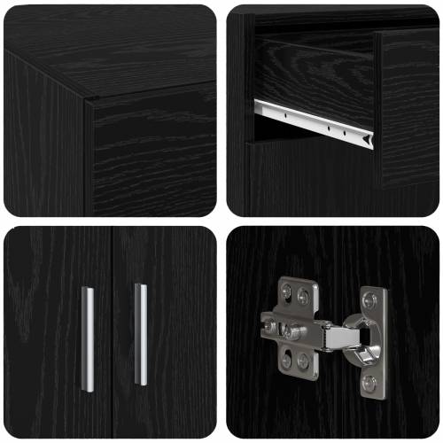 ormar za skladištenje crna hrastovina 80x42.5x93.5 cm konstruirano drvo Cijena