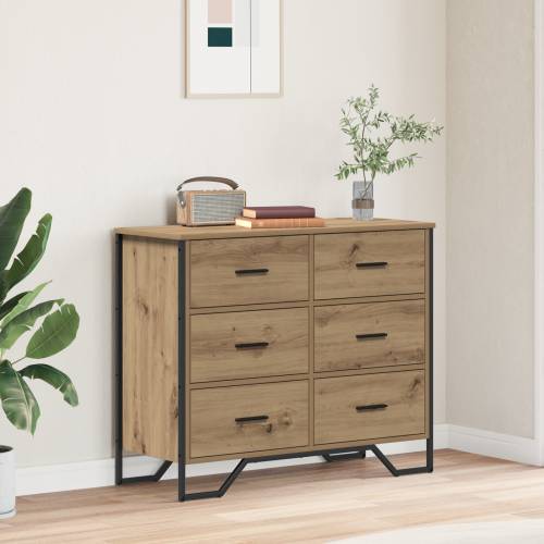 Ladica Obrtni hrast 91x35.5x74.5 cm Iverica Cijena