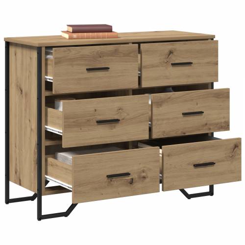 Ladica Obrtni hrast 91x35.5x74.5 cm Iverica Cijena