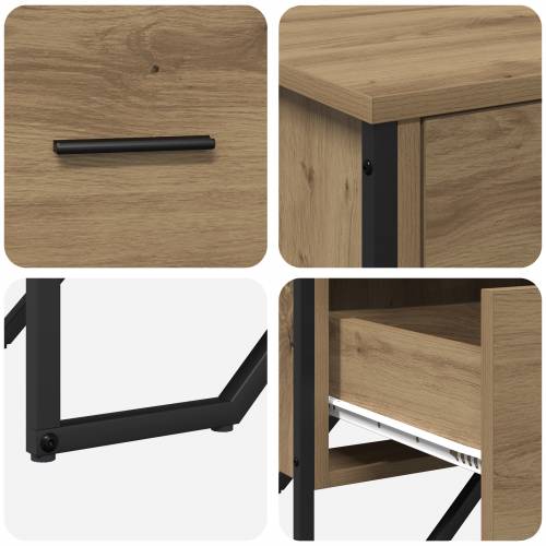 Ladica Obrtni hrast 91x35.5x74.5 cm Iverica Cijena