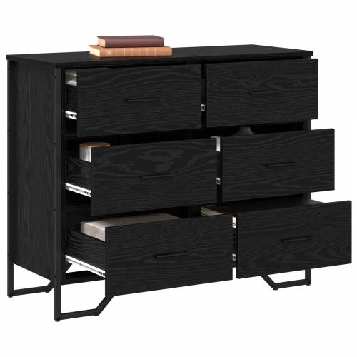komoda Crni hrast 91x35.5x74.5 cm Inženjersko drvo Cijena