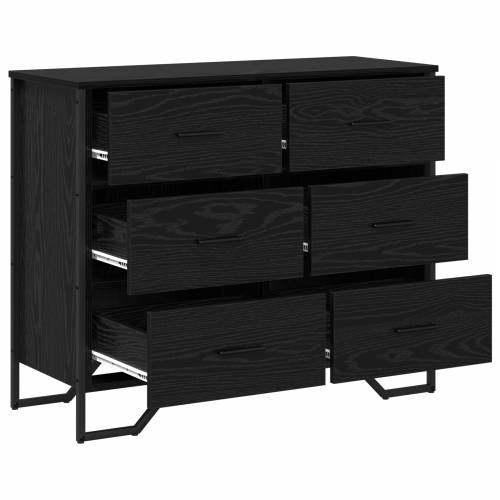 komoda Crni hrast 91x35.5x74.5 cm Inženjersko drvo Cijena