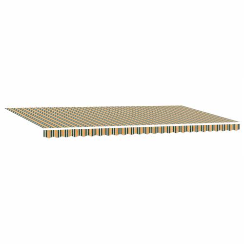 ručno upravljana uvlačiva tenda s LED zeleno-žuta 600x300 cm Cijena