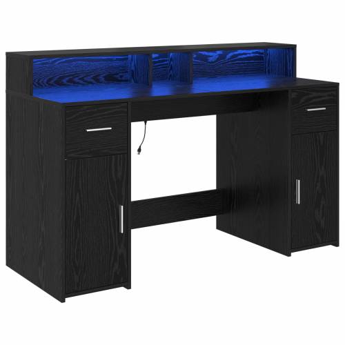 stol Crni hrast 140x55x91 cm Konstruirano drvo Cijena