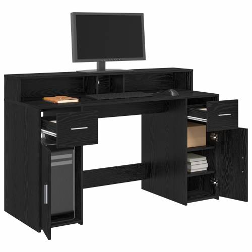 stol Crni hrast 140x55x91 cm Konstruirano drvo Cijena