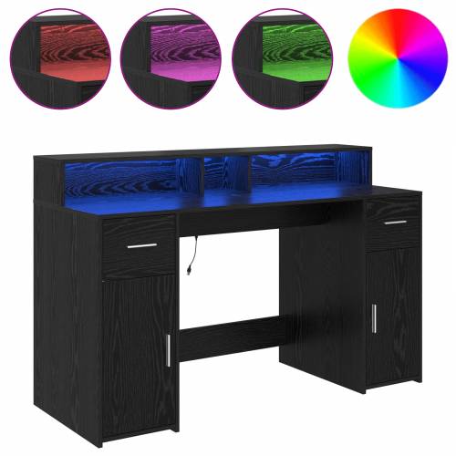 stol Crni hrast 140x55x91 cm Konstruirano drvo Cijena