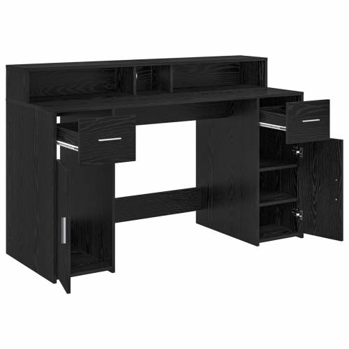 stol Crni hrast 140x55x91 cm Konstruirano drvo Cijena