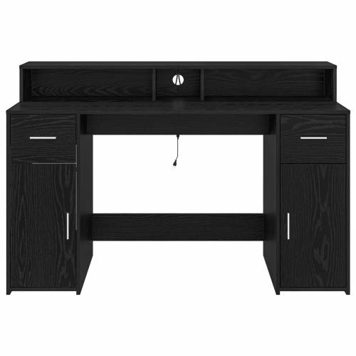 stol Crni hrast 140x55x91 cm Konstruirano drvo Cijena