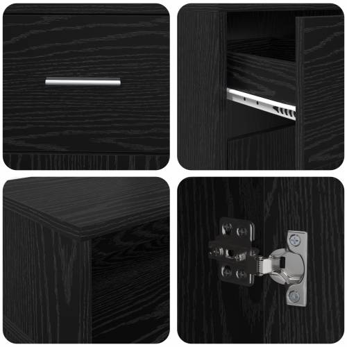 stol Crni hrast 140x55x91 cm Konstruirano drvo Cijena
