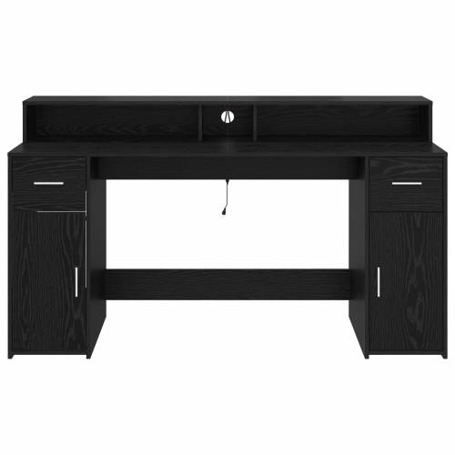 Stol Crni hrast 160x55x91 cm Inženjersko drvo Cijena