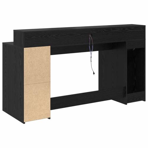 Stol Crni hrast 160x55x91 cm Inženjersko drvo Cijena