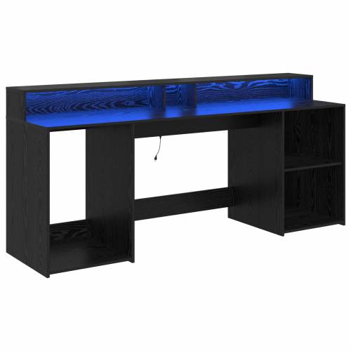 Stol crna hrastovina 200x55x91 cm konstruirano drvo Cijena