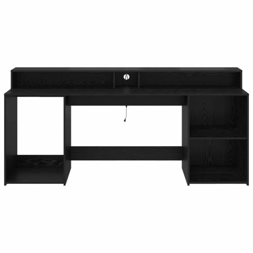Stol crna hrastovina 200x55x91 cm konstruirano drvo Cijena