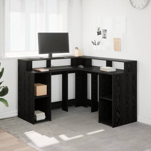 Stol Crni hrast 130x130x91 cm Konstruirano drvo Cijena