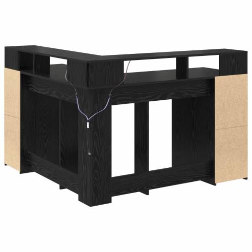 Stol Crni hrast 130x130x91 cm Konstruirano drvo Cijena