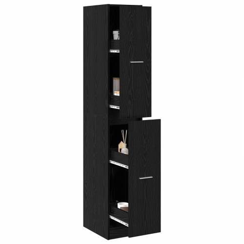 Apotekarski ormar Crni Hrast 30x41x174,5 cm Cijena