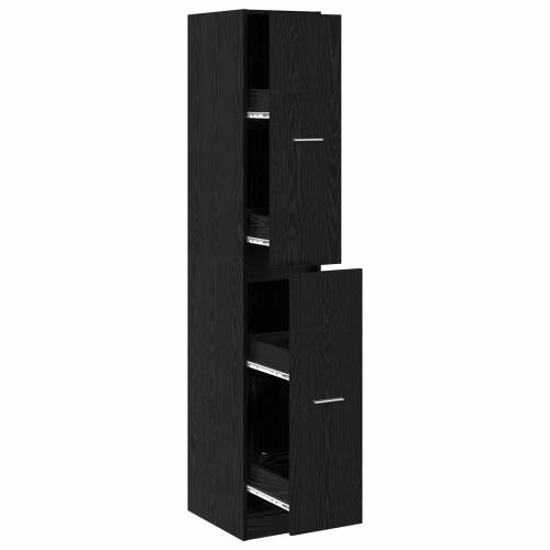 Apotekarski ormar Crni Hrast 30x41x174,5 cm Cijena